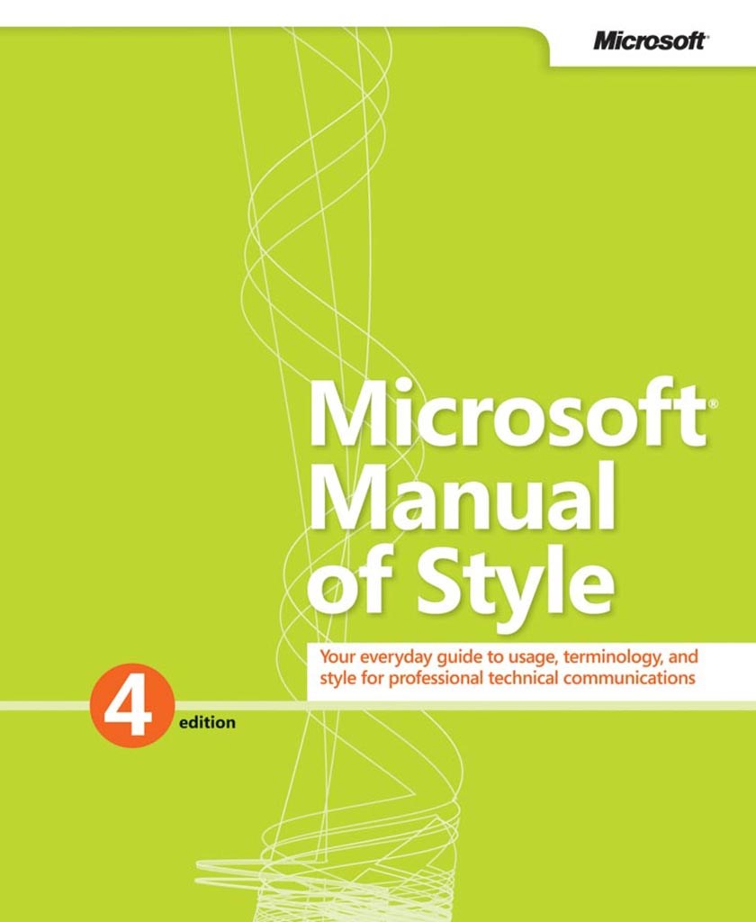 Microsoft Manual of Style, 4th Edition